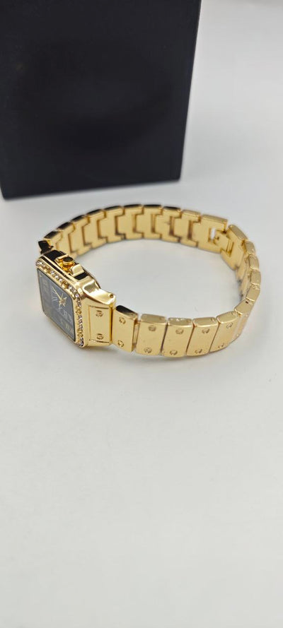 GOLD İÇİ SİYAH BAYAN SAATİ