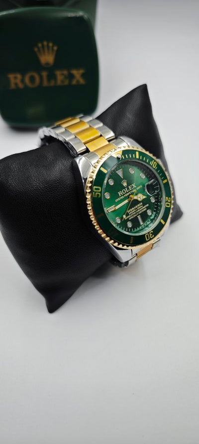 ROLEX SUBMARİNER ÇİFT RENK İÇİ YEŞİL ERKEK SAAT