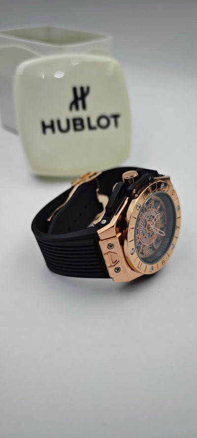 HUBLOT GENEVE SİYAH GOLD ERKEK SAAT