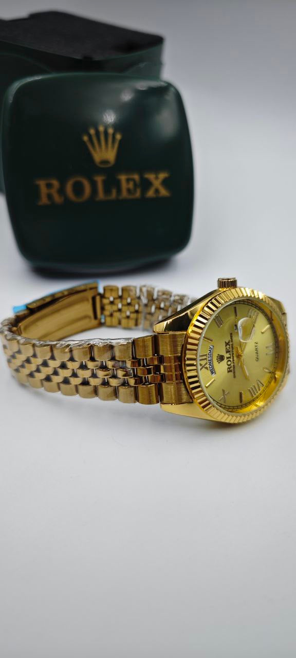 ROLEX DAY-DATE FULL GOLD ROMA RAKAM ERKEK SAAT