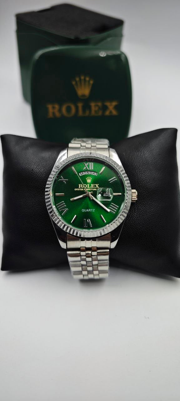 ROLEX DAY-DATE GRİ İÇİ YEŞİL ERKEK SAAT