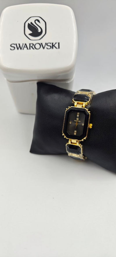 SWAROVSKİ SİYAH TAŞLI BAYAN