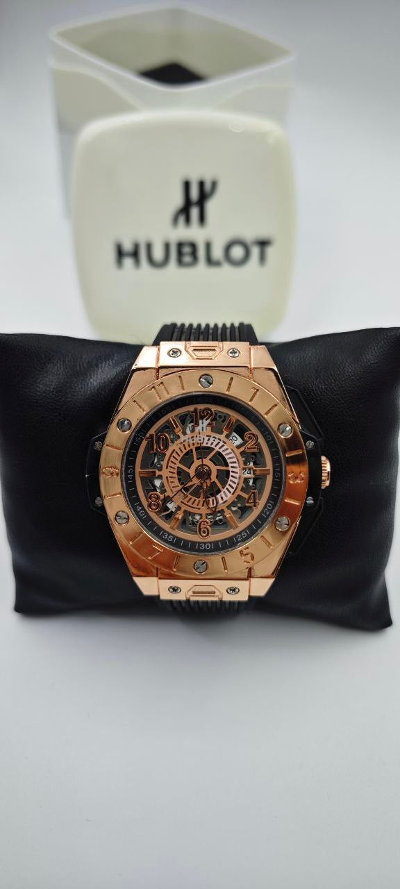 HUBLOT GENEVE SİYAH GOLD ERKEK SAAT