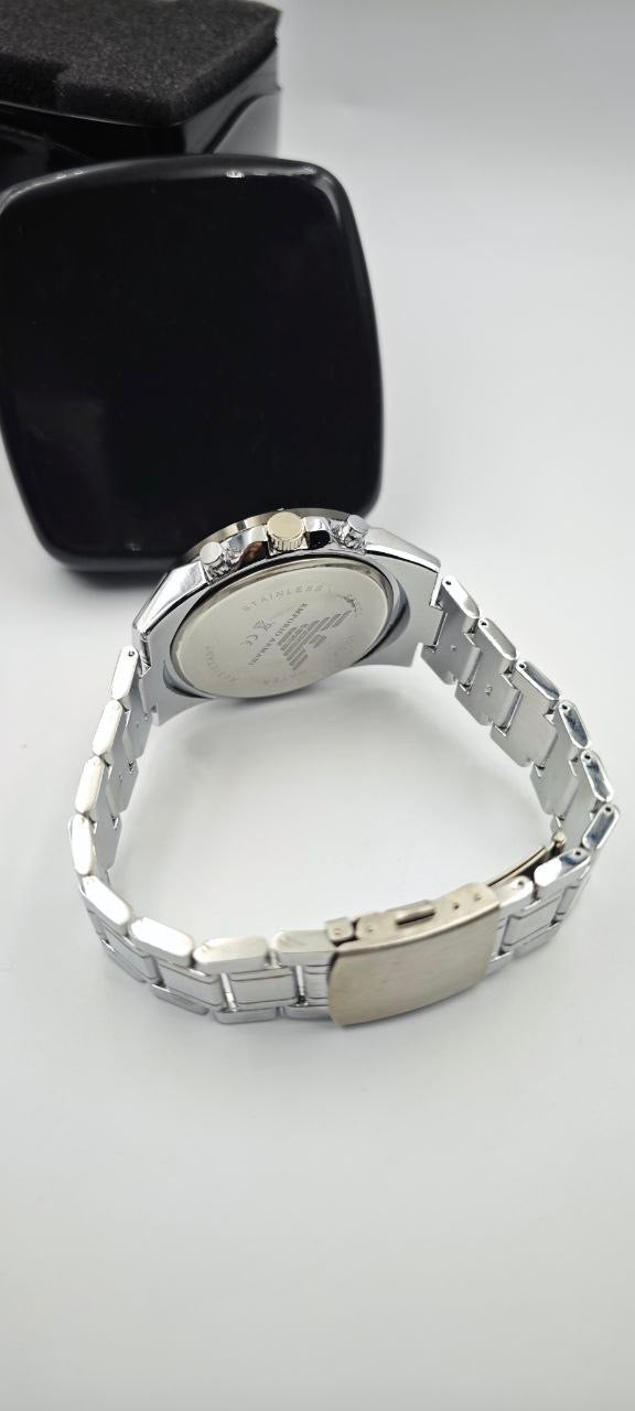 EMPORİO ARMANİ GRİ SİYAH ERKEK SAAT