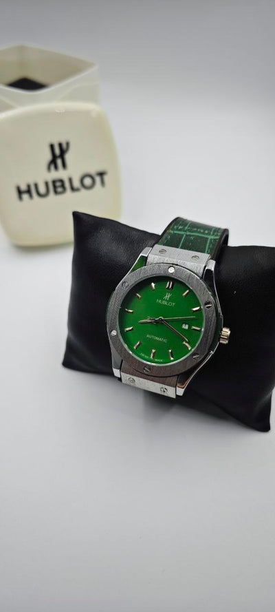HUBLOT GENEVE YEŞİL GRİ ERKEK SAAT