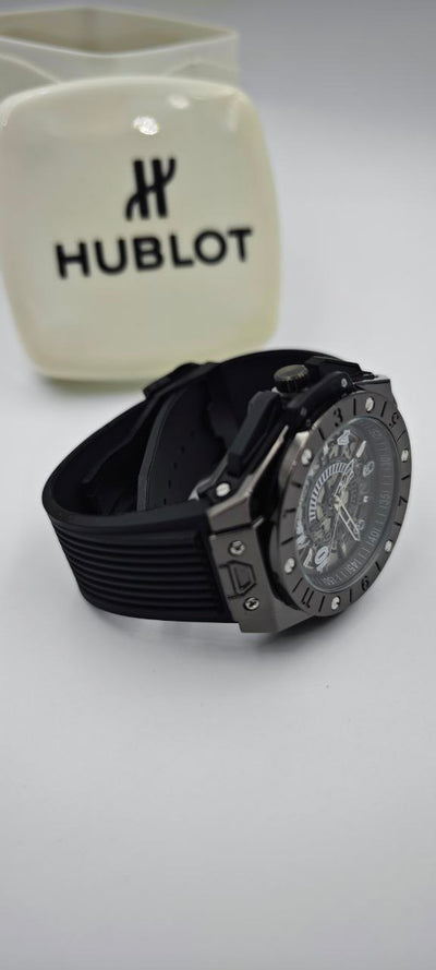 HUBLOT GENEVE SİYAH ERKEK SAAT