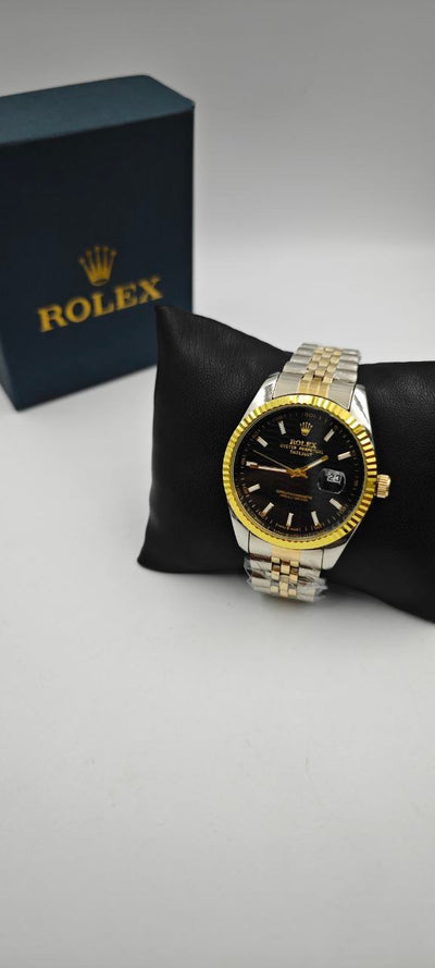 ROLEX JÜBİLE KORDON ÇİFT RENK İÇİ SİYAH