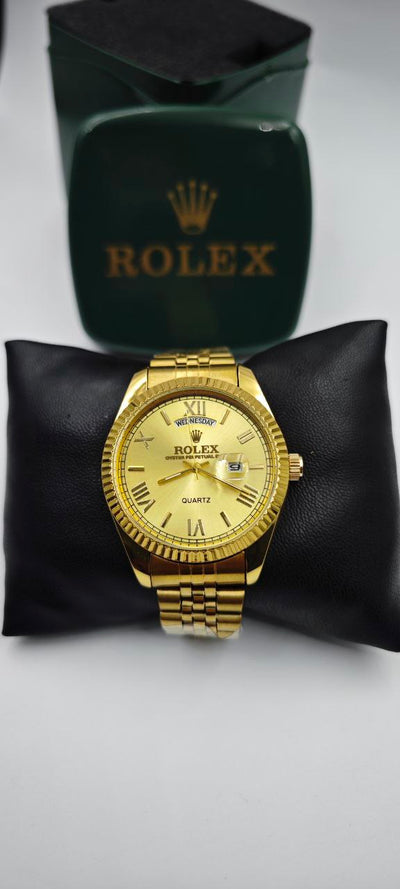 ROLEX DAY-DATE FULL GOLD ROMA RAKAM ERKEK SAAT