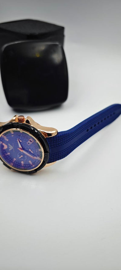 EMPORİO ARMANİ MAVİ GOLD ERKEK SAAT