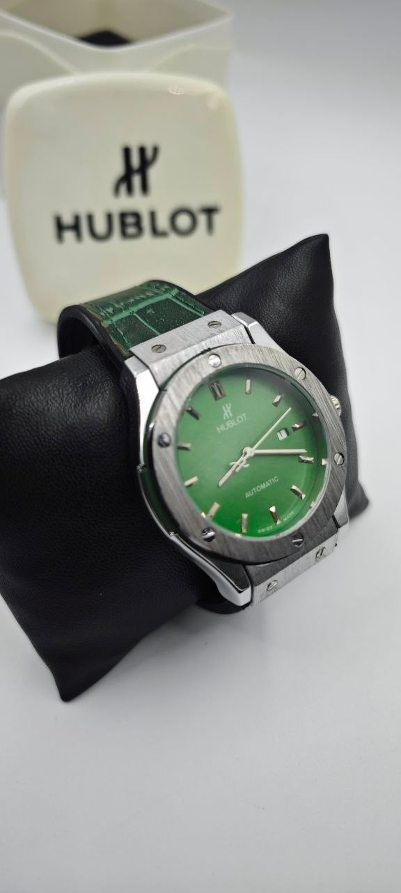 HUBLOT GENEVE YEŞİL GRİ ERKEK SAAT