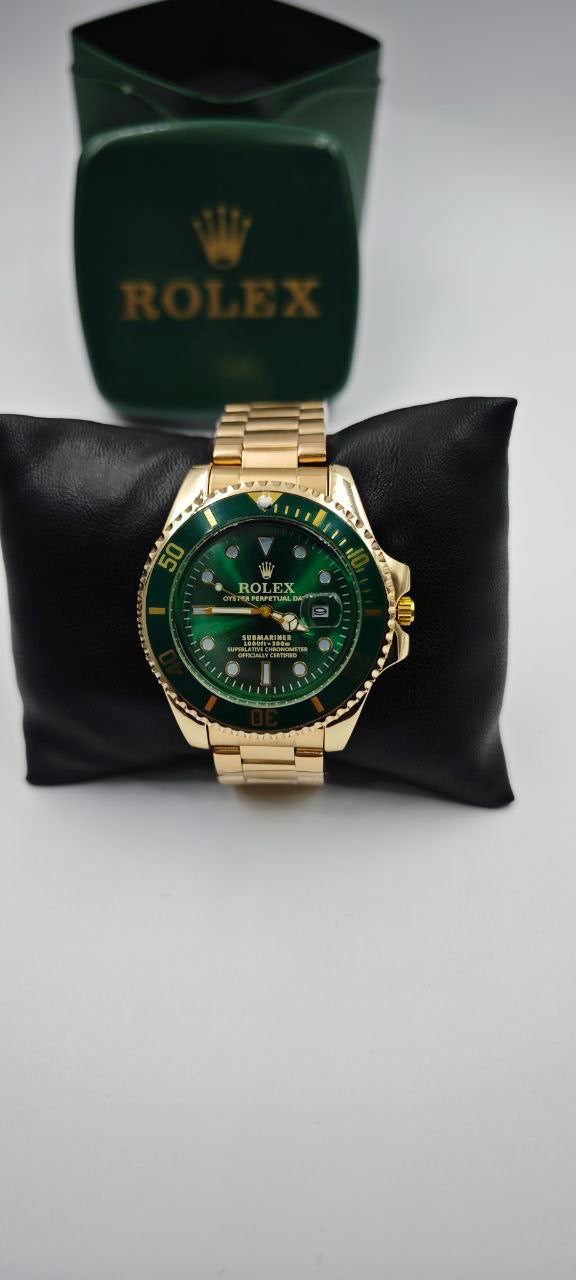 ROLEX SUBMARİNER GOLD İÇİ YEŞİL ERKEK SAAT