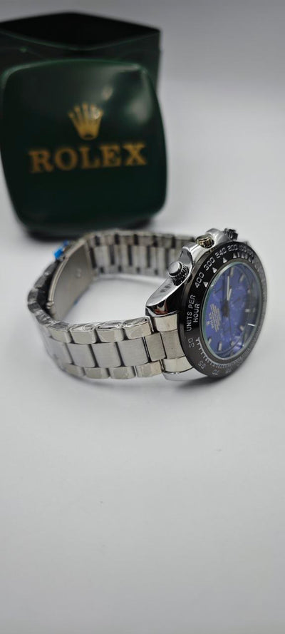 ROLEX DAYTONE GRİ İÇİ MAVİ ERKEK SAAT