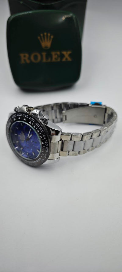 ROLEX DAYTONE GRİ İÇİ MAVİ ERKEK SAAT