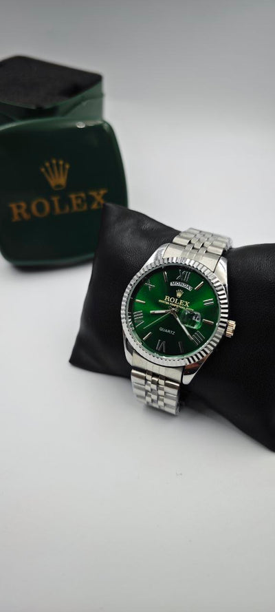 ROLEX DAY-DATE GRİ İÇİ YEŞİL ERKEK SAAT