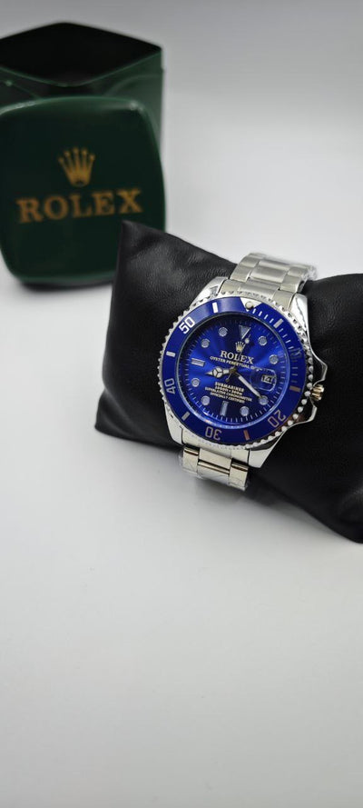 ROLEX SUBMARİNER GRİ İÇİ MAVİ ERKEK SAAT