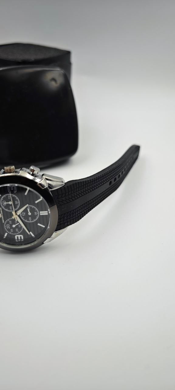 EMPORİO ARMANİ SİYAH GRİ ERKEK SAAT