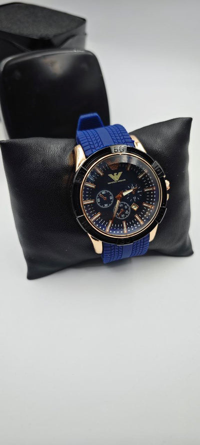 EMPORİO ARMANİ MAVİ GOLD ERKEK SAAT