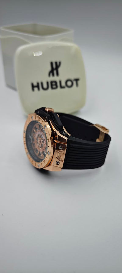 HUBLOT GENEVE SİYAH GOLD ERKEK SAAT