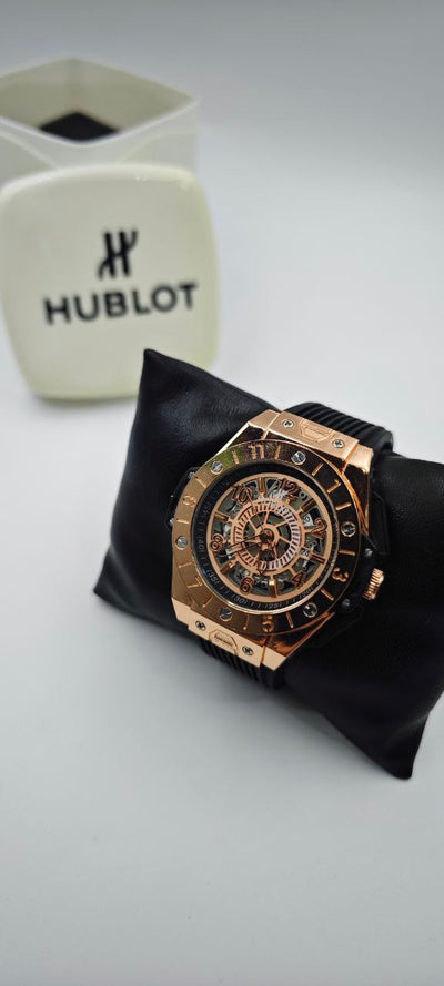 HUBLOT GENEVE SİYAH GOLD ERKEK SAAT