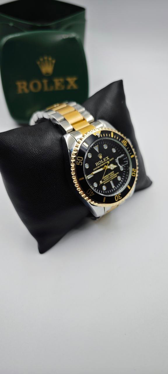 ROLEX SUBMARİNER ÇİFT RENK İÇİ SİYAH ERKEK SAAT