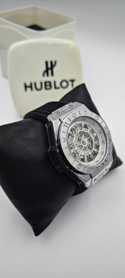 HUBLOT GENEVE SİYAH GRİ ERKEK SAAT