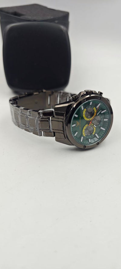 EMPORİO ARMANİ FULL SİYAH İÇİ YEŞİL ERKEK SAAT