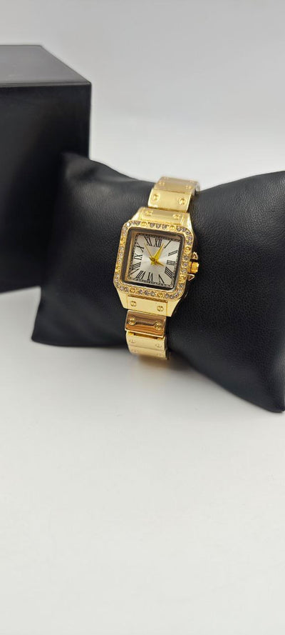 GOLD İÇİ BEYAZ BAYAN SAATİ