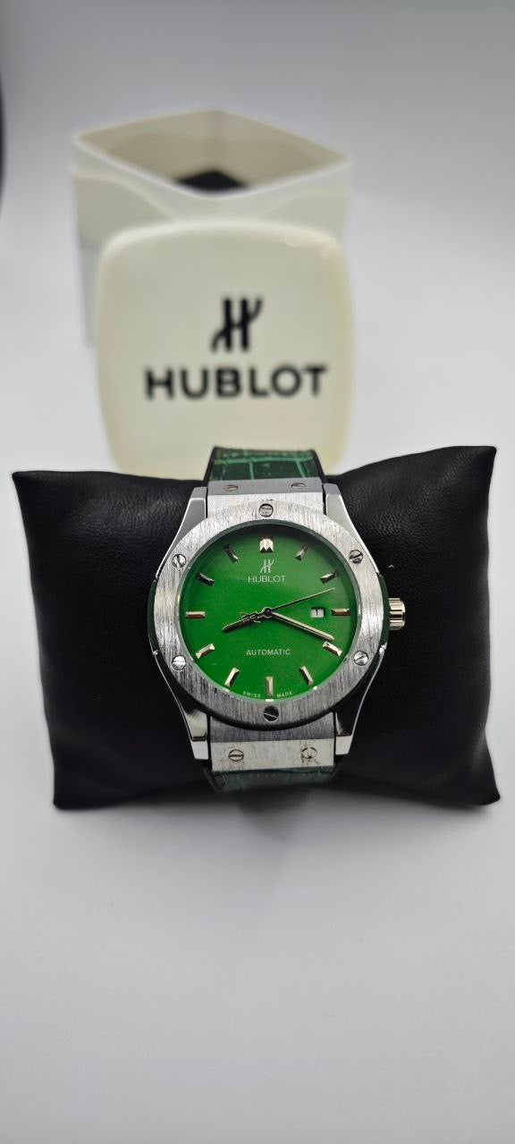 HUBLOT GENEVE YEŞİL GRİ ERKEK SAAT