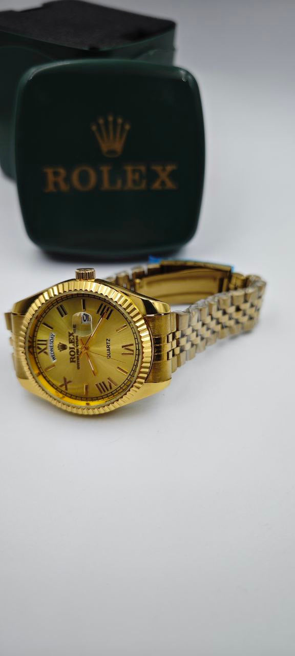 ROLEX DAY-DATE FULL GOLD ROMA RAKAM ERKEK SAAT