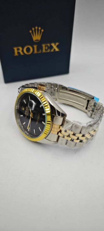 ROLEX JÜBİLE KORDON ÇİFT RENK İÇİ SİYAH