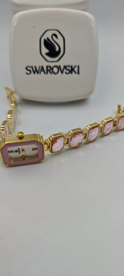 SWAROVSKİ AÇIK PEMBE TAŞLI BAYAN