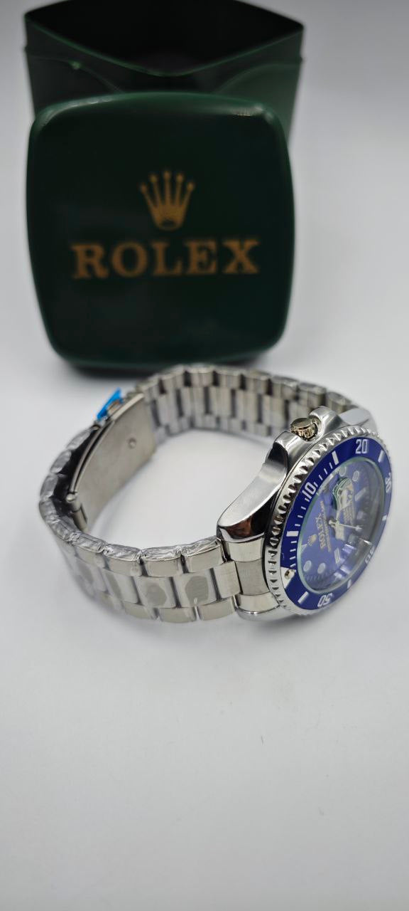 ROLEX SUBMARİNER GRİ İÇİ MAVİ ERKEK SAAT