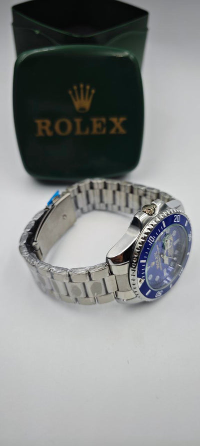 ROLEX SUBMARİNER GRİ İÇİ MAVİ ERKEK SAAT