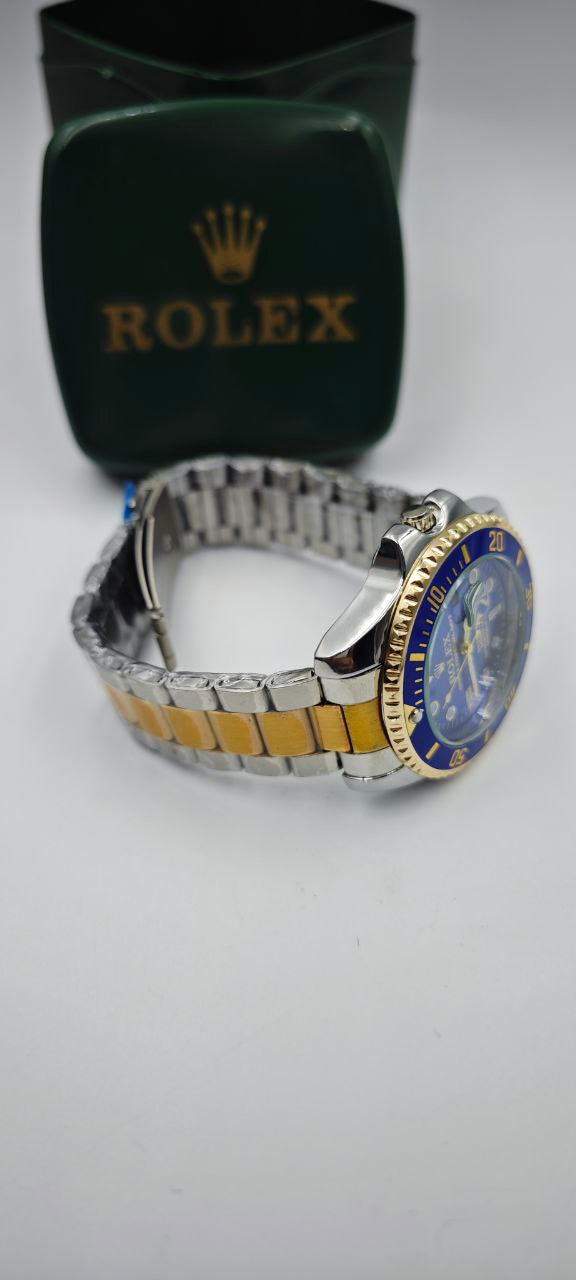 ROLEX SUBMARİNER ÇİFT RENK İÇİ MAVİ ERKEK SAAT