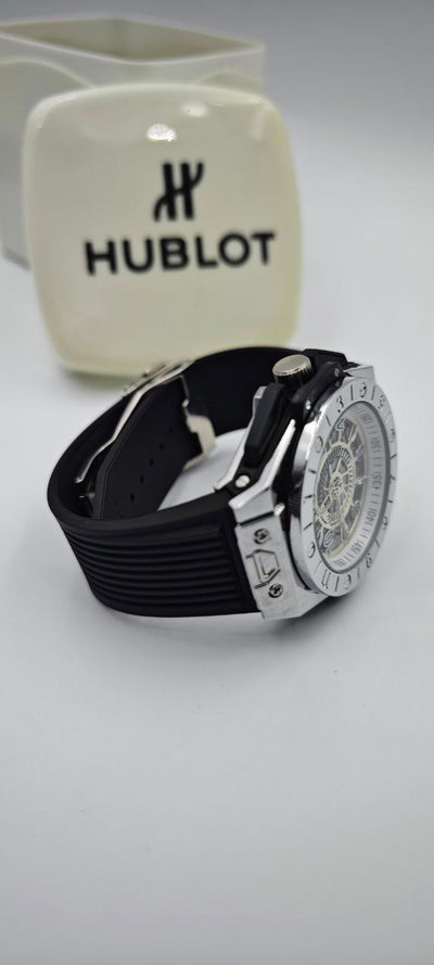 HUBLOT GENEVE SİYAH GRİ ERKEK SAAT