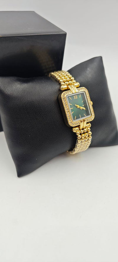 GOLD İÇİ YEŞİL BAYAN SAATİ