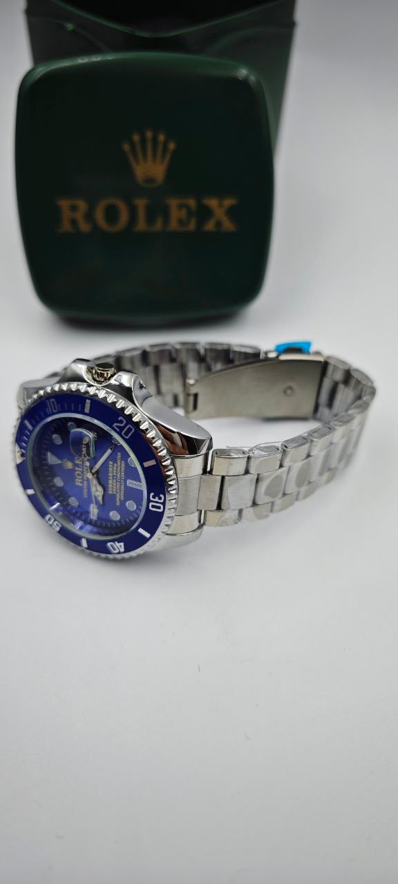 ROLEX SUBMARİNER GRİ İÇİ MAVİ ERKEK SAAT