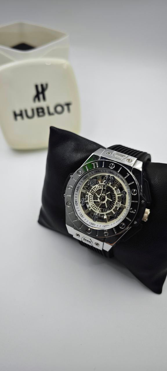 HUBLOT GENEVE SİYAH GRİ ERKEK SAAT