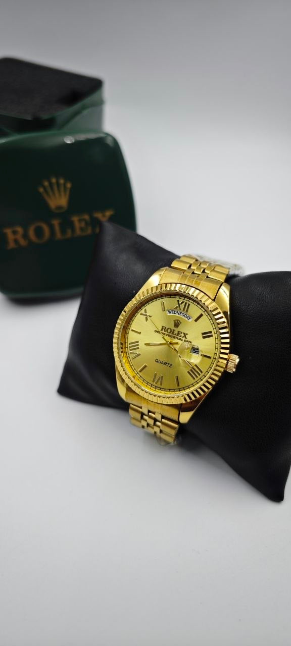 ROLEX DAY-DATE FULL GOLD ROMA RAKAM ERKEK SAAT