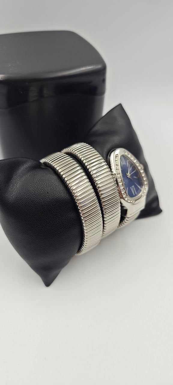 YILAN GRİ İÇİ MAVİ BAYAN SAAT