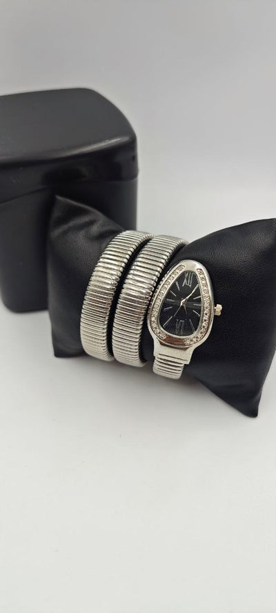 YILAN GRİ İÇİ SİYAH BAYAN SAAT