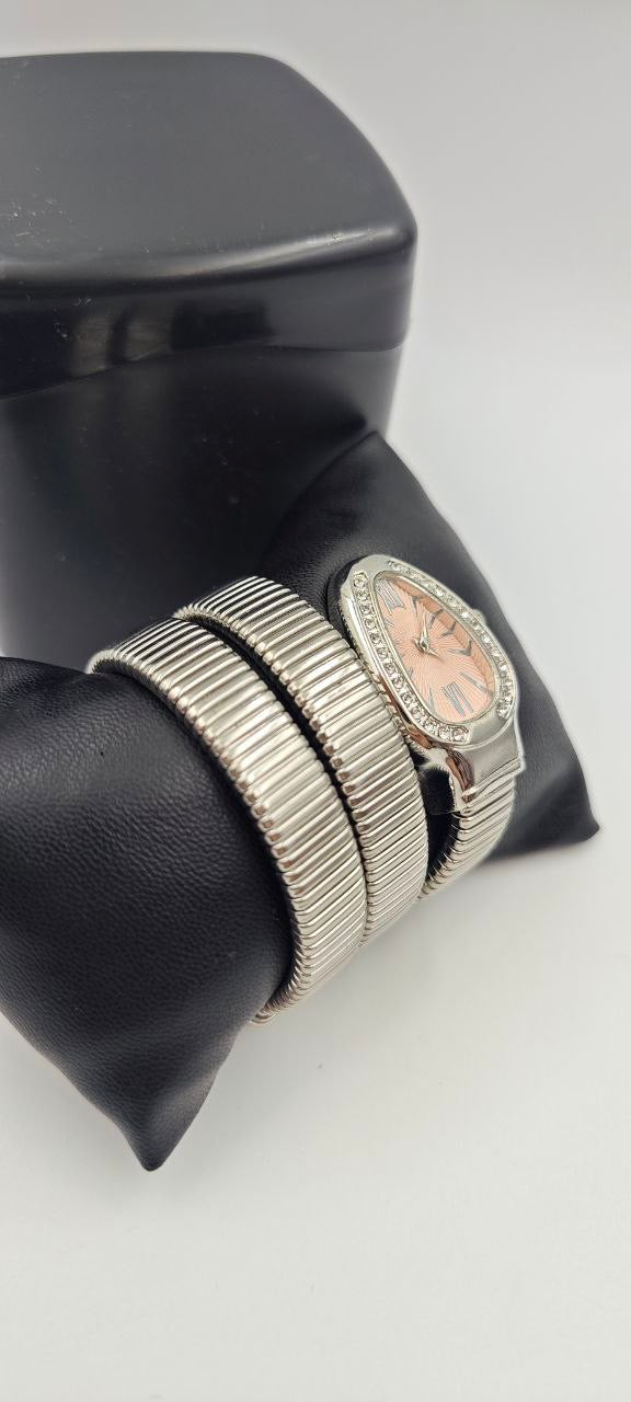 YILAN GRİ İÇİ PEMBE BAYAN SAAT