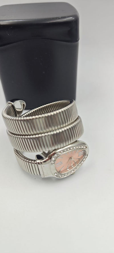 YILAN GRİ İÇİ PEMBE BAYAN SAAT