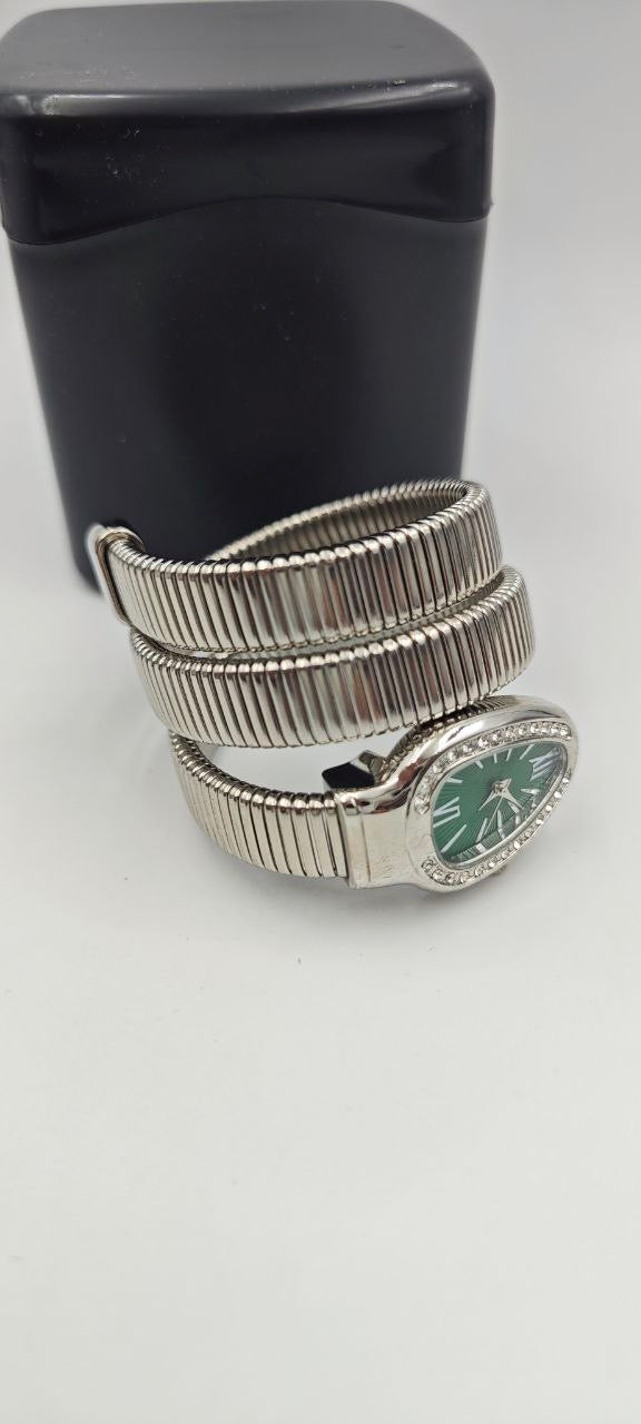 YILAN GRİ İÇİ YEŞİL BAYAN SAAT