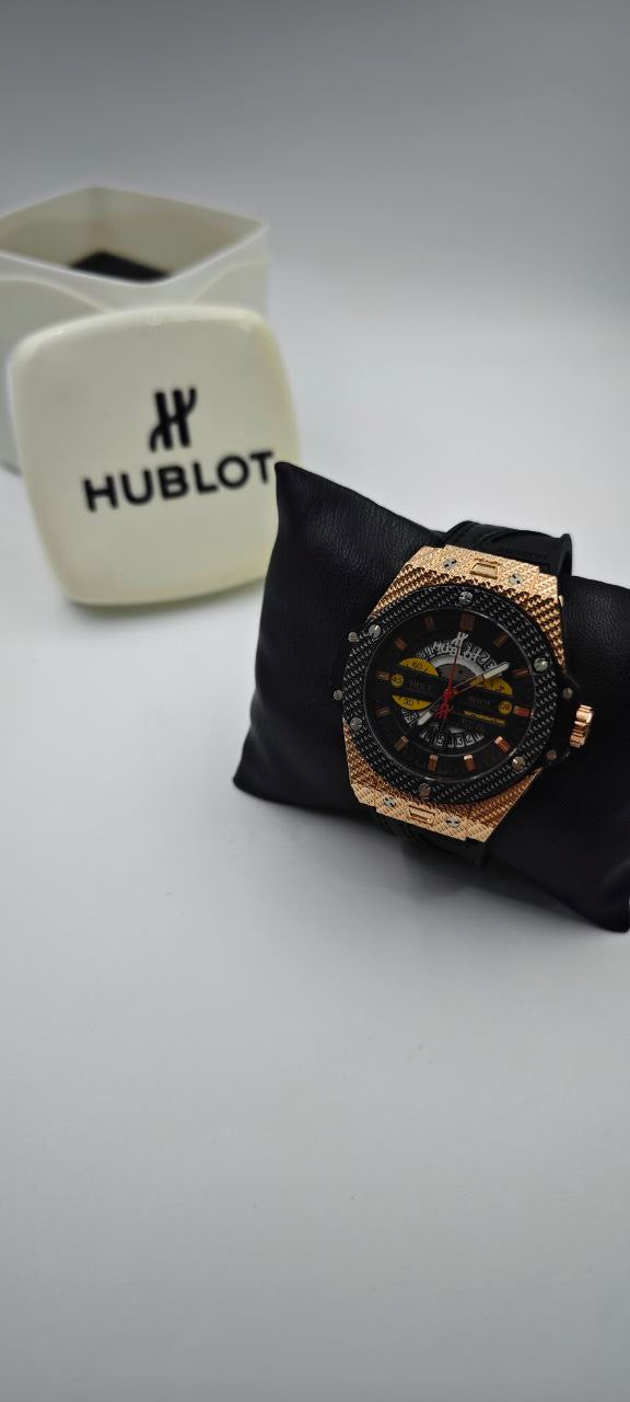 HUBLOT GENEVE SİYAH GOLD ERKEK SAAT