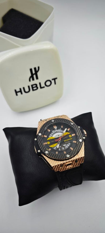 HUBLOT GENEVE SİYAH GOLD ERKEK SAAT