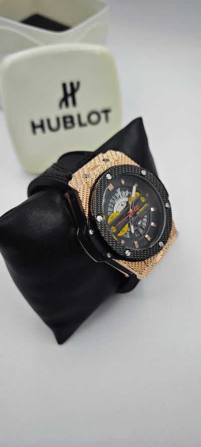 HUBLOT GENEVE SİYAH GOLD ERKEK SAAT