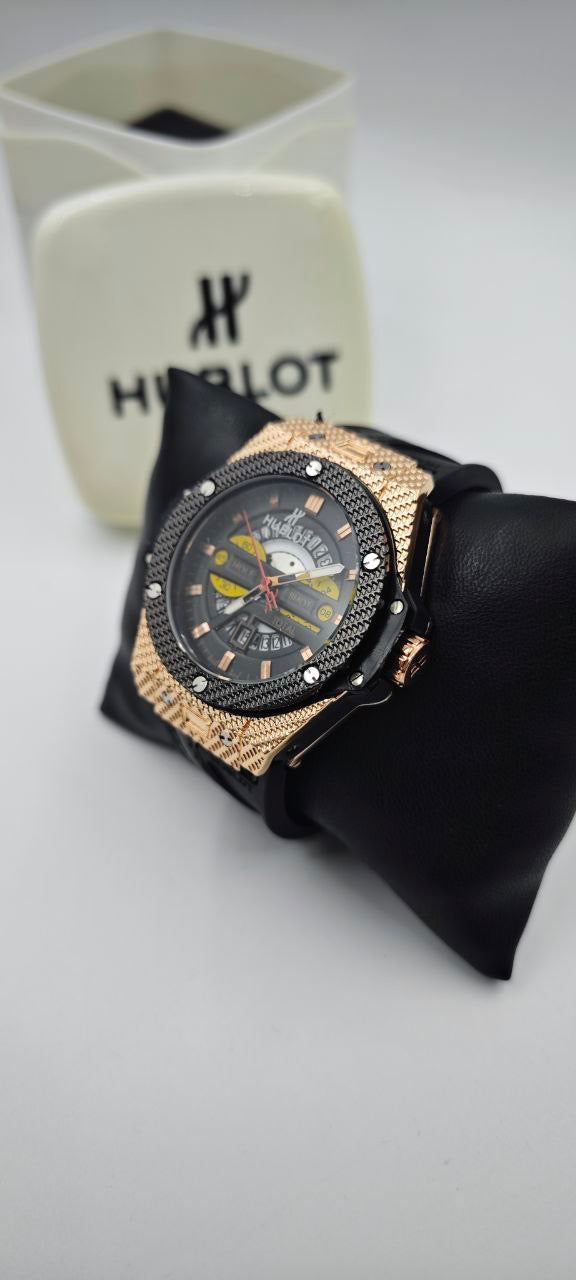 HUBLOT GENEVE SİYAH GOLD ERKEK SAAT