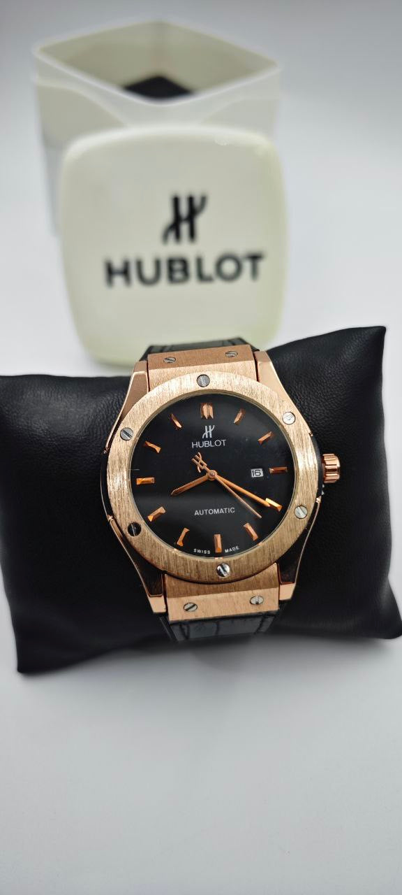 HUBLOT GENEVE SİYAH ROZ GOLD ERKEK SAAT