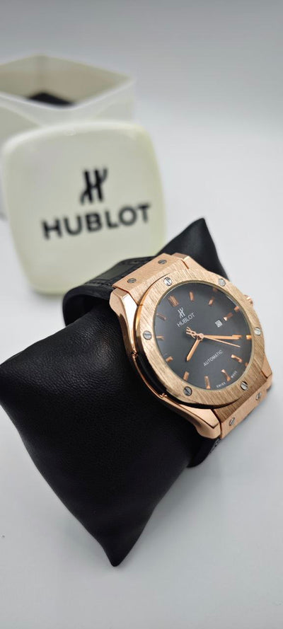 HUBLOT GENEVE SİYAH ROZ GOLD ERKEK SAAT